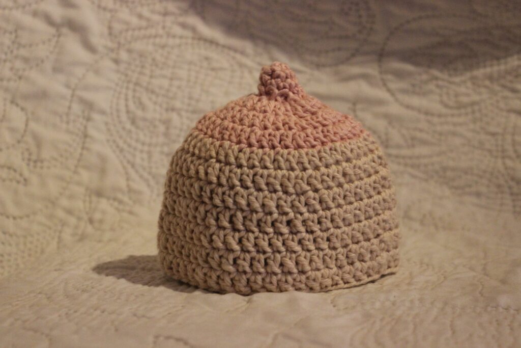 0-3 Month crochet beanie