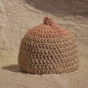 0-3 Month crochet beanie - Image 1